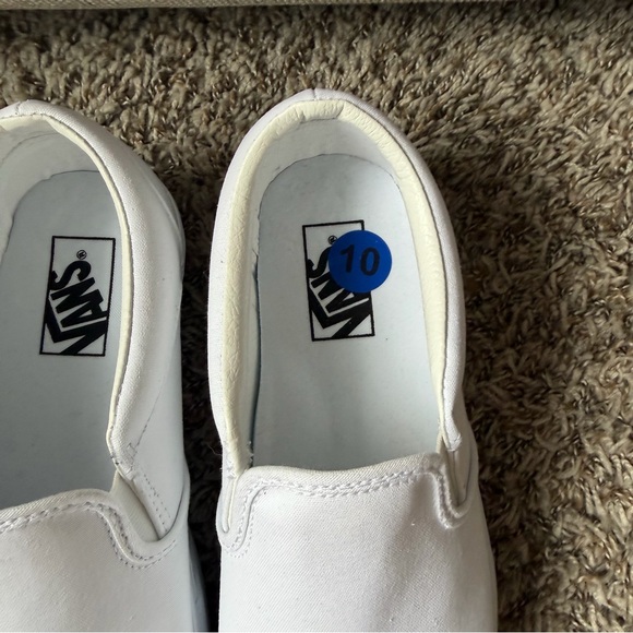 Vans Women's Asher Platform St Shoes Canvas White Size 10 - Picture 5 of 9